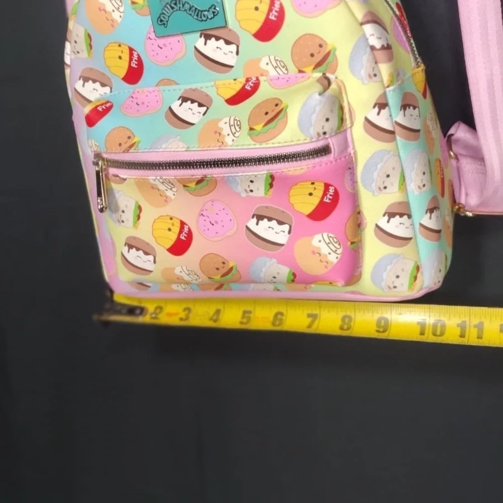 Squishmallows Pastel Kids Backpack with Pink Straps pre owned Exellent condition